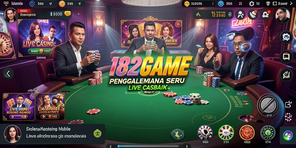 Gameplay seru dengan dealer langsung di aplikasi Live Casino.