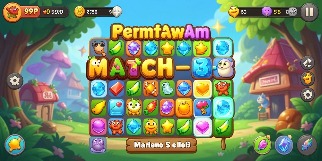 Gameplay seru dari 99RP dengan kombinasi elemen warna-warni.