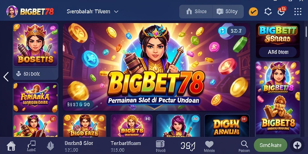 Tampilan gameplay menarik dari aplikasi Slot BIGBET78.
