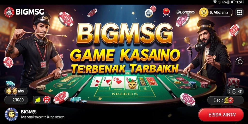 Tampilan gameplay seru dari aplikasi Kasino BIGMSG.