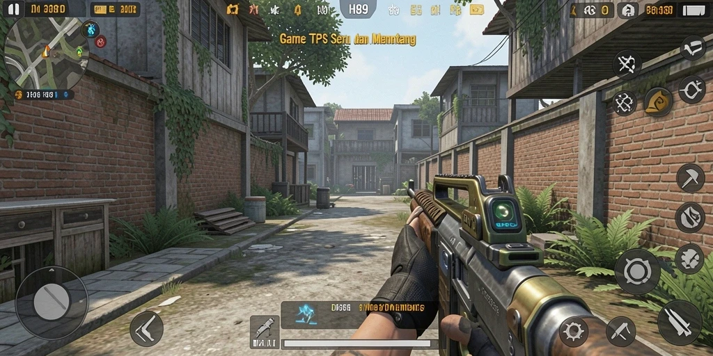 Tampilan seru gameplay H89 dengan aksi tembak-menembak yang mendebarkan.