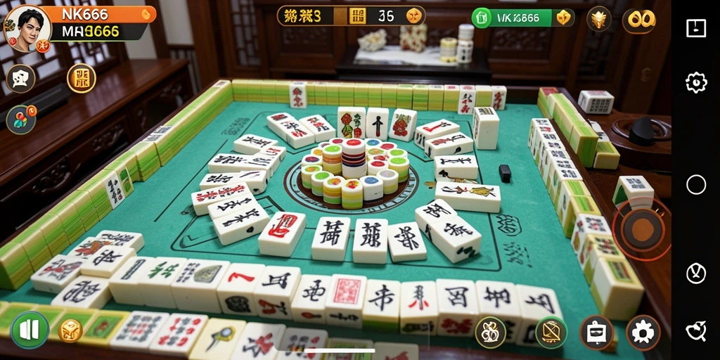 Gameplay Mahjong NK666 yang menarik dan interaktif.