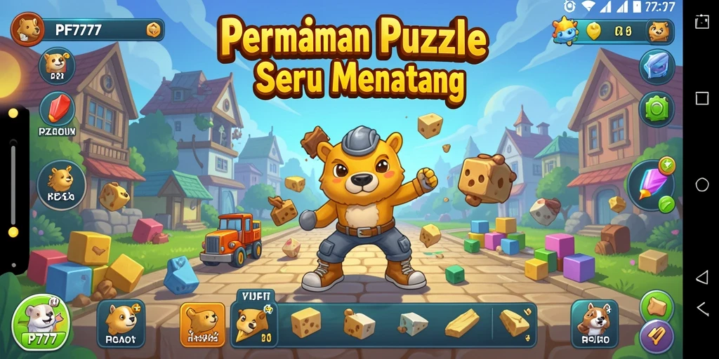 Tampilan gameplay PF777 menampilkan tantangan puzzle yang menarik dan seru.